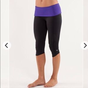 Lululemon Run Nothing to Hide Crop.